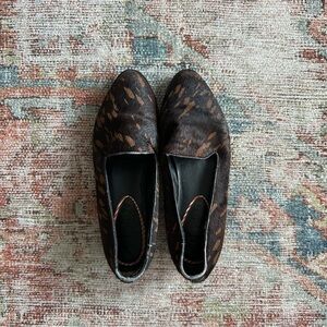 Black and brown loafers